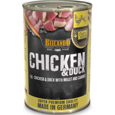 Belcando Latas Pollo Con Pato Mijo Y Zanahorias